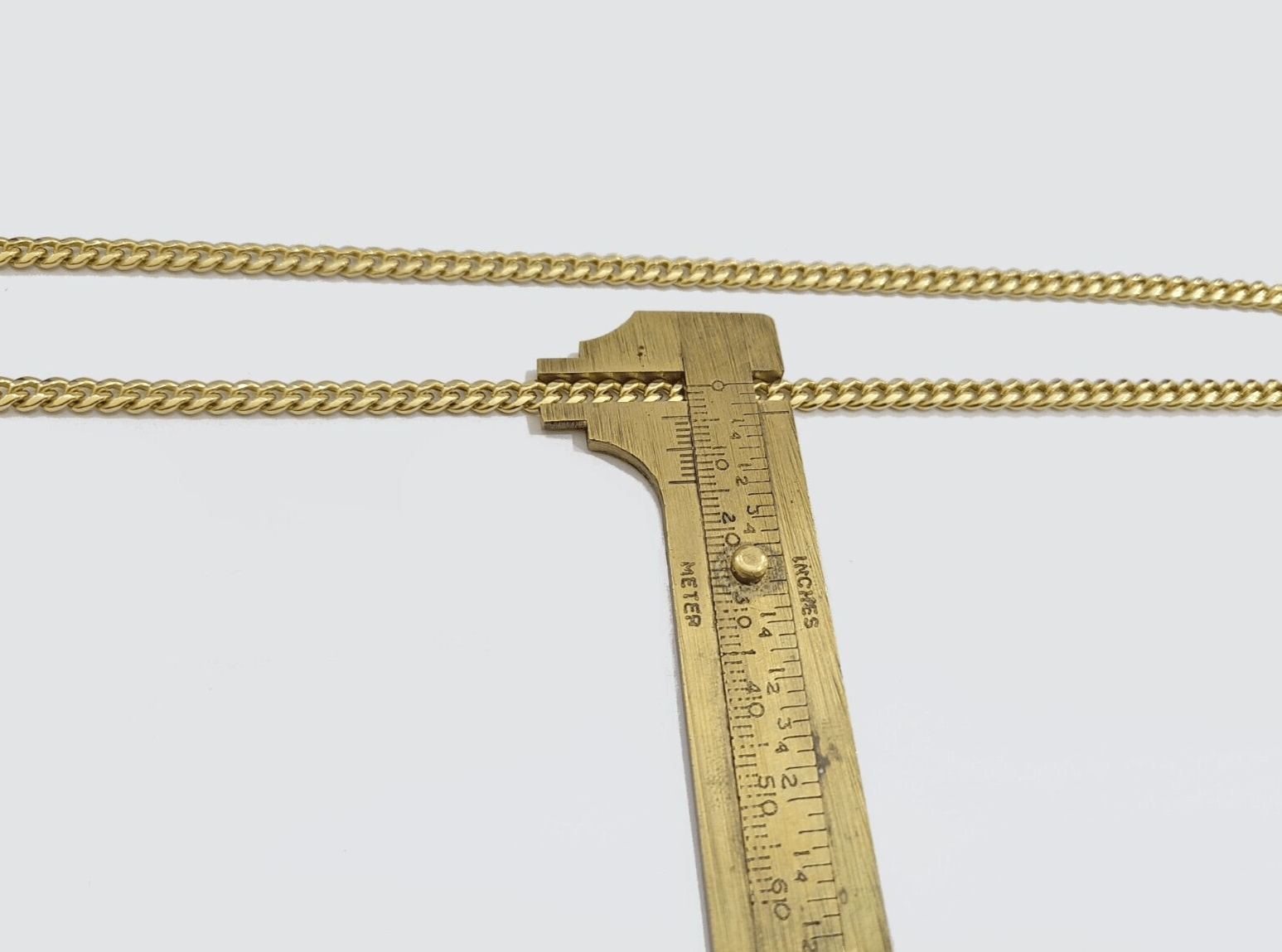 14k Yellow Gold Miami Cuban Chain 20 Inch Necklace Texas Map Charm Pendant Real - GoldenlinQ